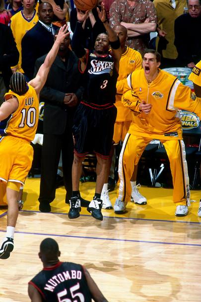 2001, Los Angeles Lakers vs Philadelphia 76ers. Allen Iverson (Nba)